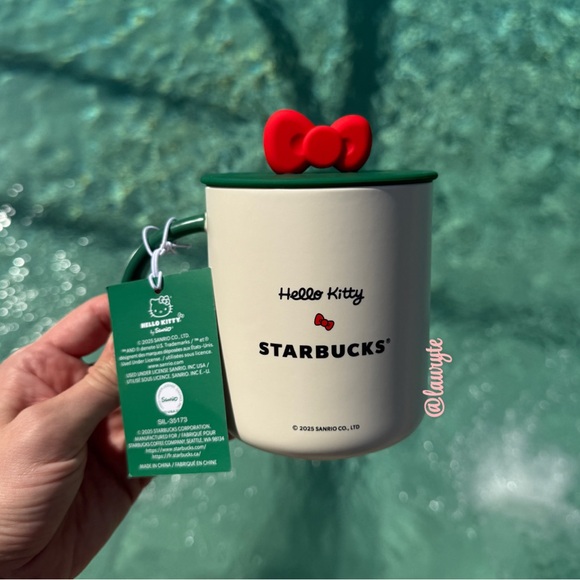 Starbucks x Hello Kitty Ceramic Mug With Silicone Lid - Picture 4 of 6